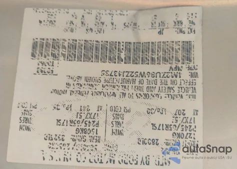 2002 Mercury Mountaineer z USA, uszkodzony, nr VIN 4M2ZU86W52ZJ43735